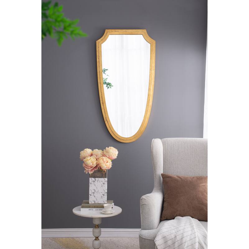 24x46" Wall Mirror with Gold Frame Contemporary Home Decor