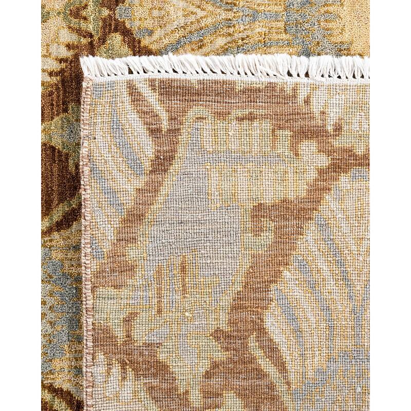 Ikat One-of-a-Kind Hand-Knotted Area Rug, Beige - 8' 0" x 10' 0"