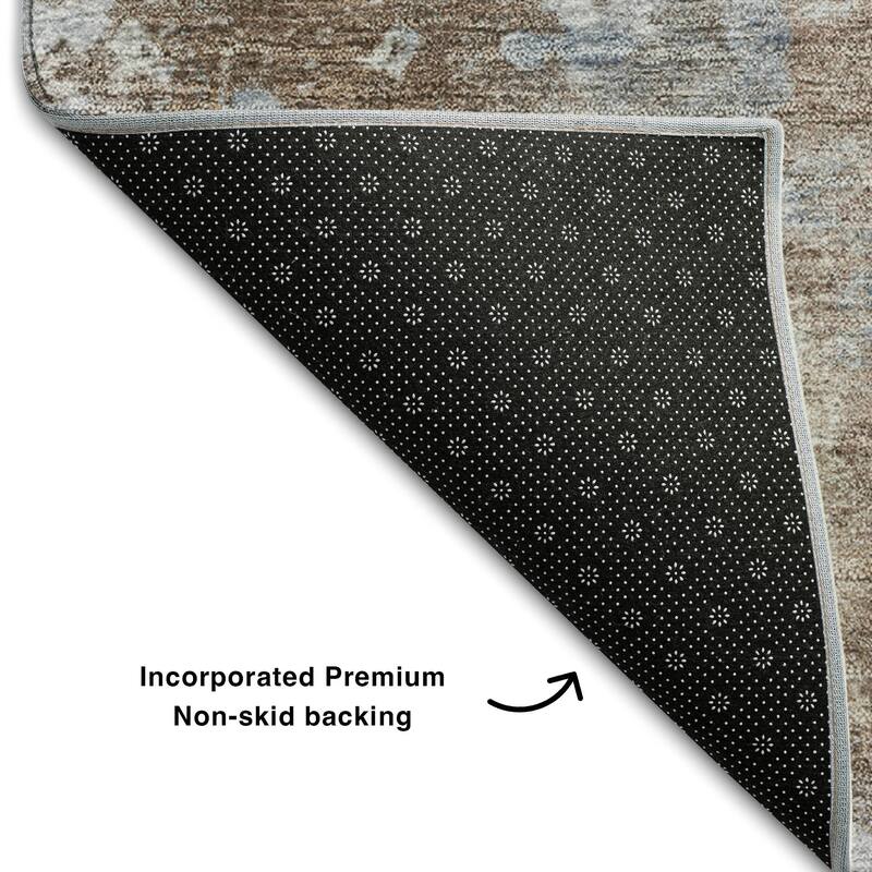 Premium Washable Super Soft Abstract Contemporary Mayfield Rug