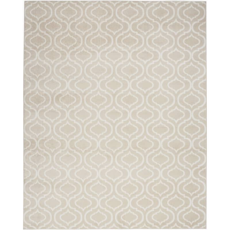 Gafe Power Loomed Non Skid Stain Resistant Area Rug By HomeRoots - 118' X '94' X '0.5