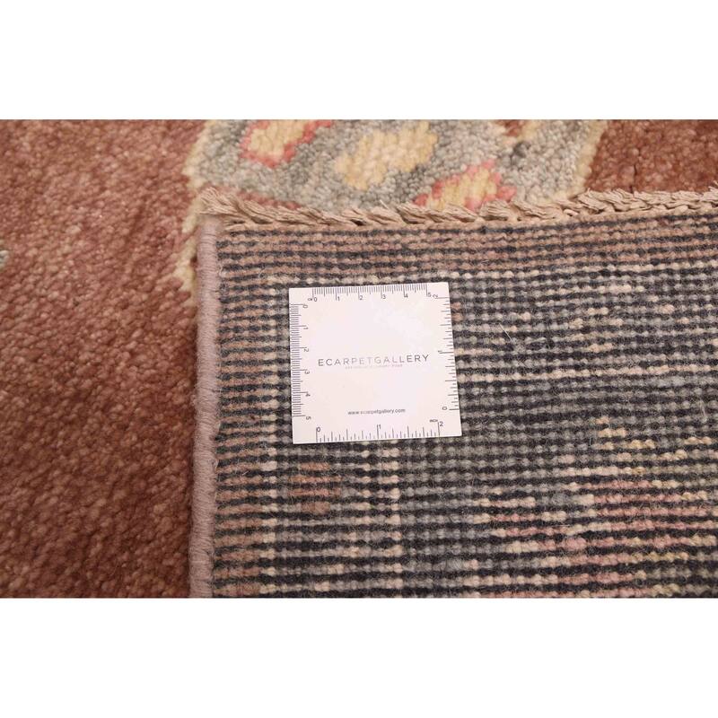 ECARPETGALLERY Hand-knotted Modern Oushak Brown Wool Rug - 7'10 x 10'1