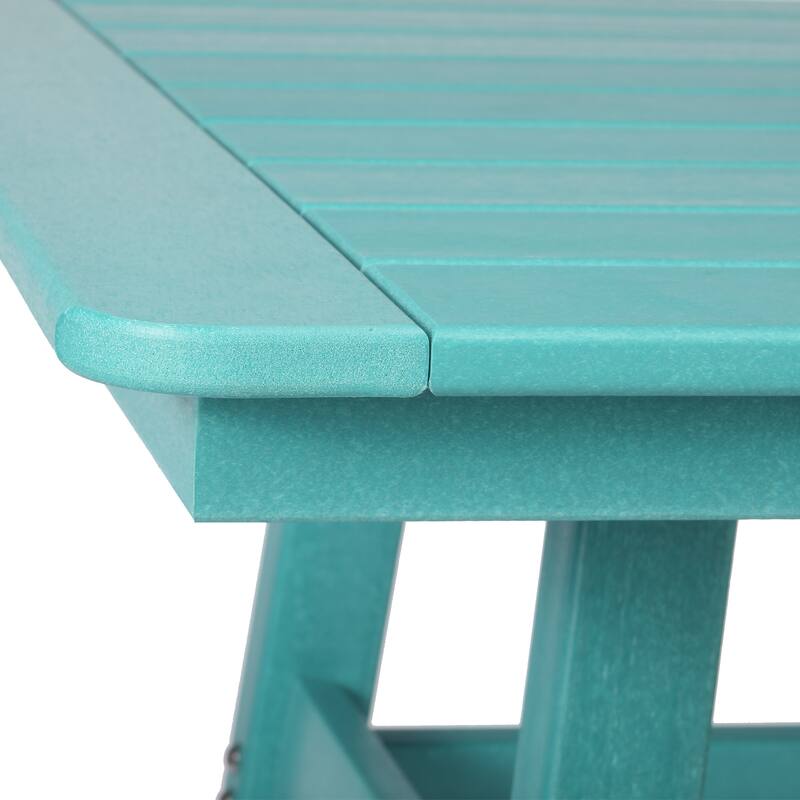 Laguna Hdpe All Weather Outdoor Patio 30" Square Counter Bistro Table