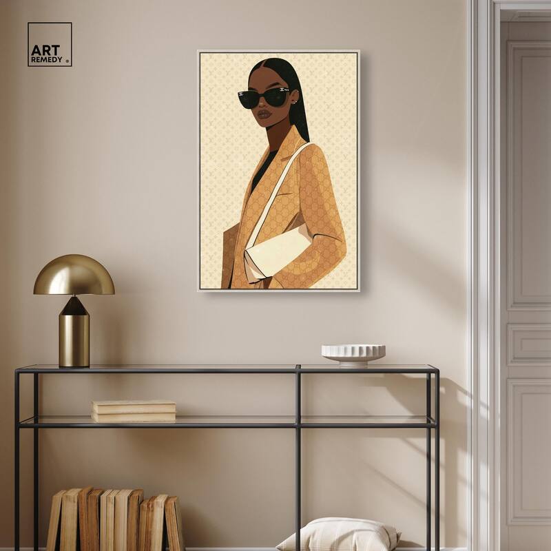 Elegant Coat Gal Canvas by Art Remedy