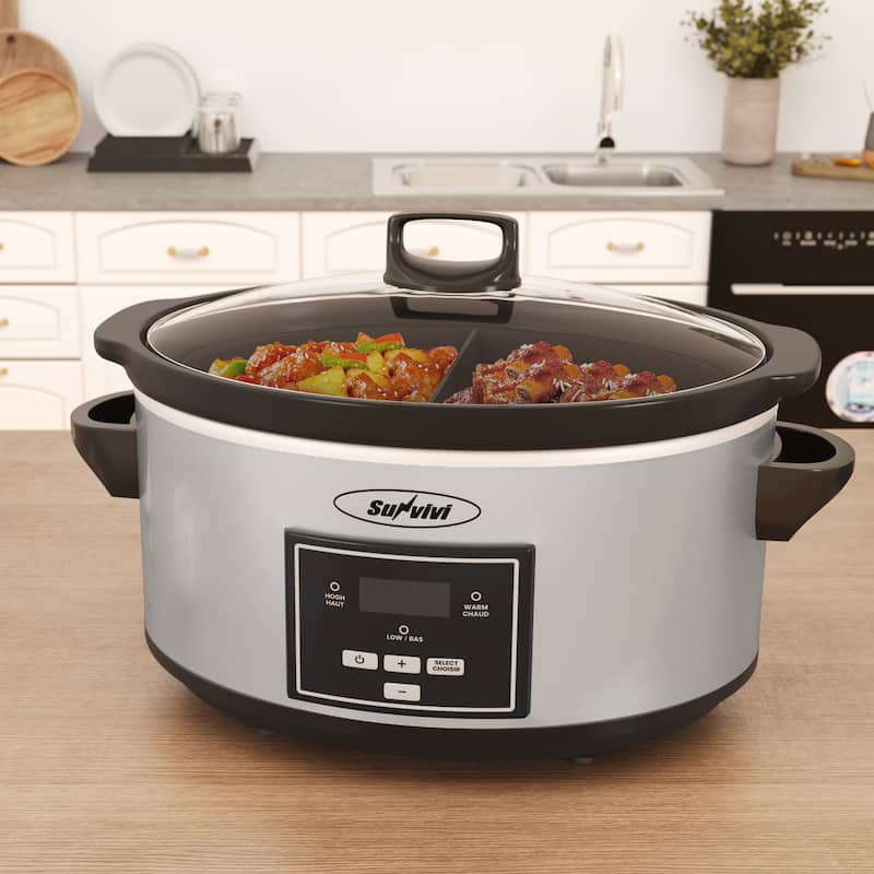 Sunvivi Programmable 6 Quart Slow Cooker