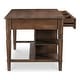 preview thumbnail 12 of 11, NADAAL STUDIOS Cove, Wooden Kitchen Island with Storage - 72"W x40.5"D x36.5"H