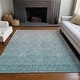 preview thumbnail 49 of 135, Machine Washable Indoor/ Outdoor Ombre Trellis Chantille Rug