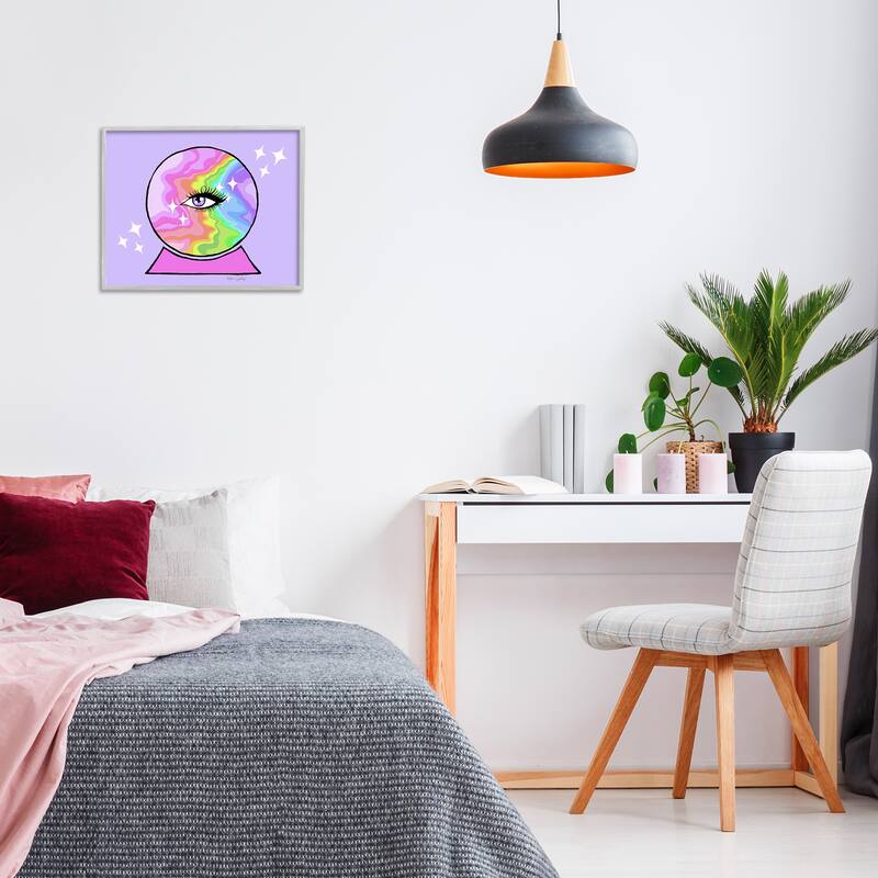 Stupell Mystical Crystal Ball Eye Framed Giclee Art Design By Katie Conley