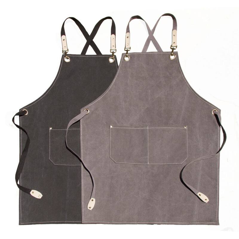 Canvas Apron for Crafting Woodwork Bartending Kitchen Grill BBQ