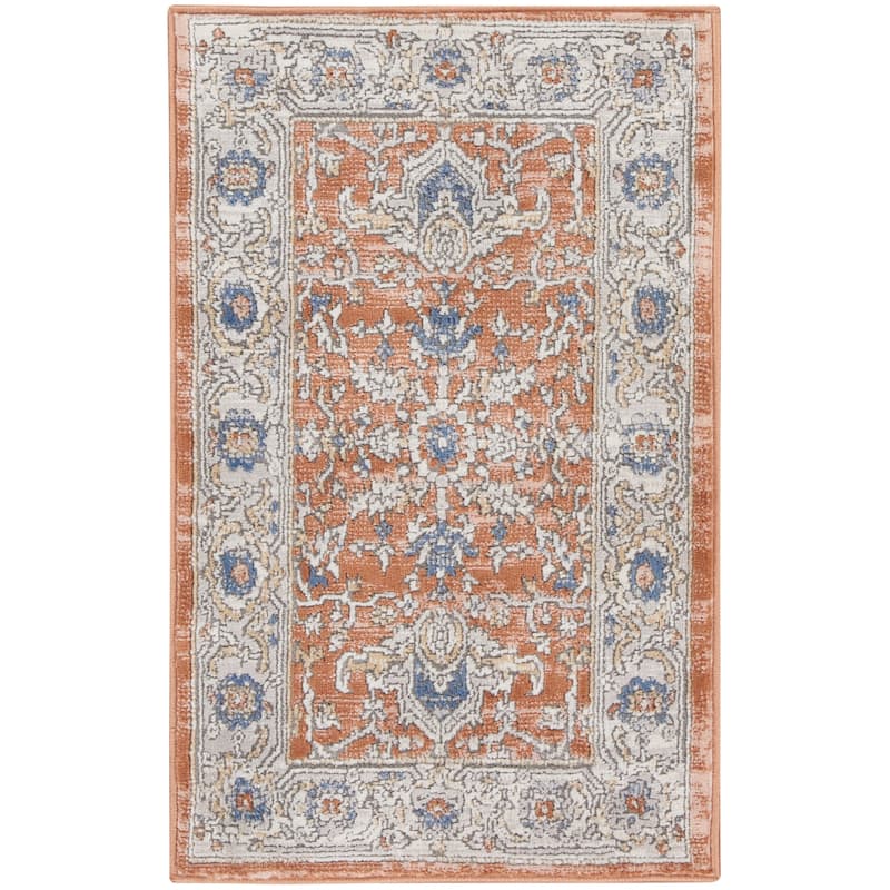 New Concept Washables Series 4 Indoor only Persian Area Rug - 2' x 3' - Grey/Multi - Rectangle