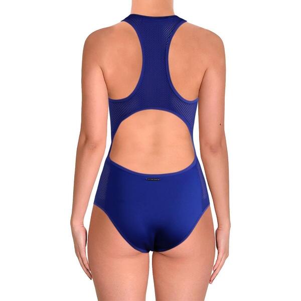 Shop Stella Mccartney Womens Neoprene Mesh Inset One Piece