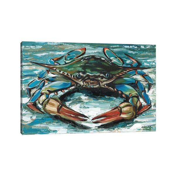 slide 2 of 7, iCanvas "Blue Palette Crab II" by Carolee Vitaletti Canvas Print