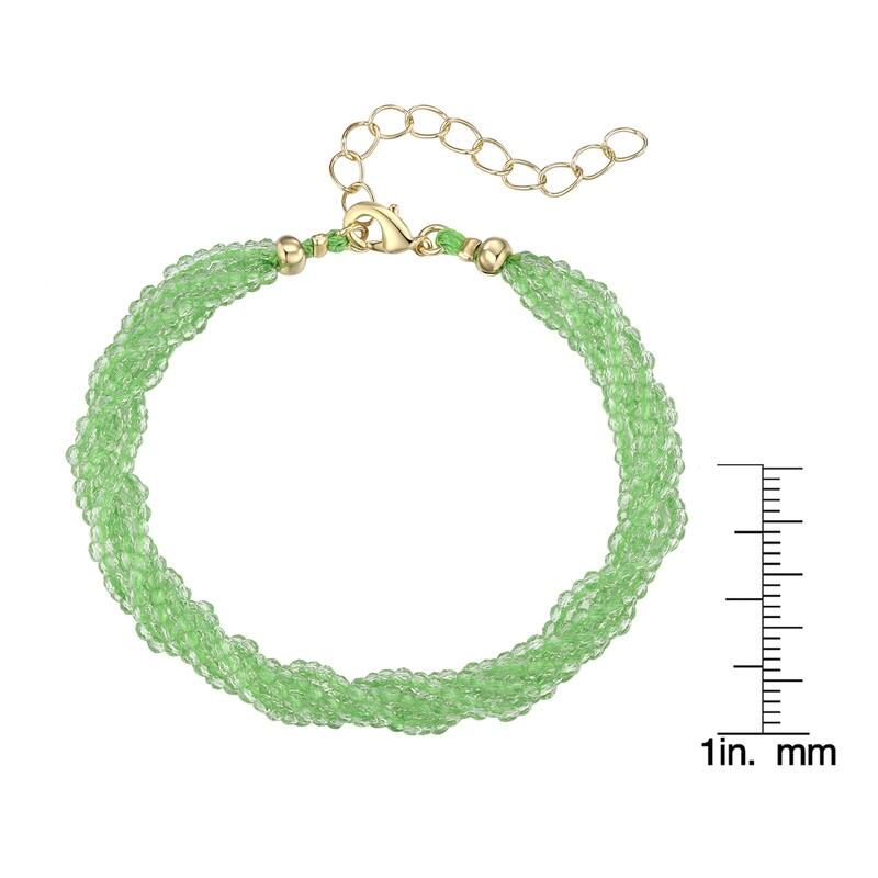Victoria Townsend Multi Layered Twisted Bead Bracelet