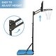 preview thumbnail 19 of 26, Outdoor Portable Basketball Hoop System, 44-Inch Backboard, Height Adjustable 4.8 to 7.7ft with Stable Base and Wheels