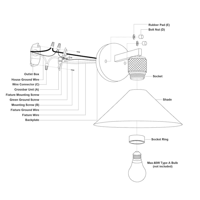 Dunbar 1 Light Matte Black and Gold Contemporary Outdoor Wall Sconce