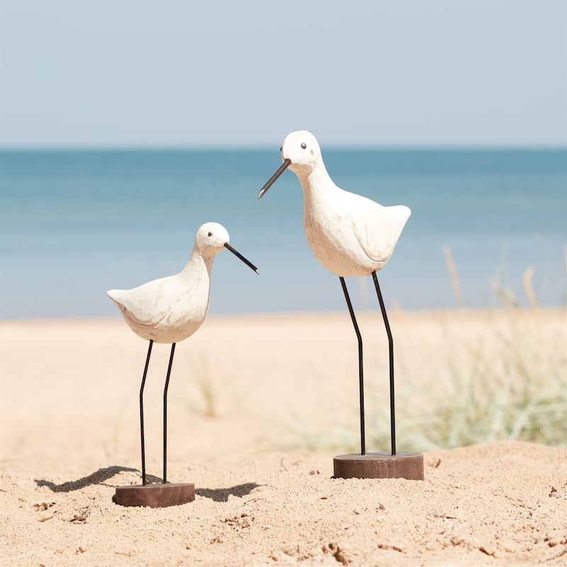 Sea Birds Standing Figurines - 14.5" - Set of 2