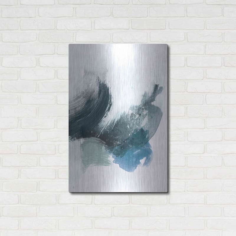Luxe Metal Art 'Coastal Crush II' by Victoria Borges, Metal Wall Art