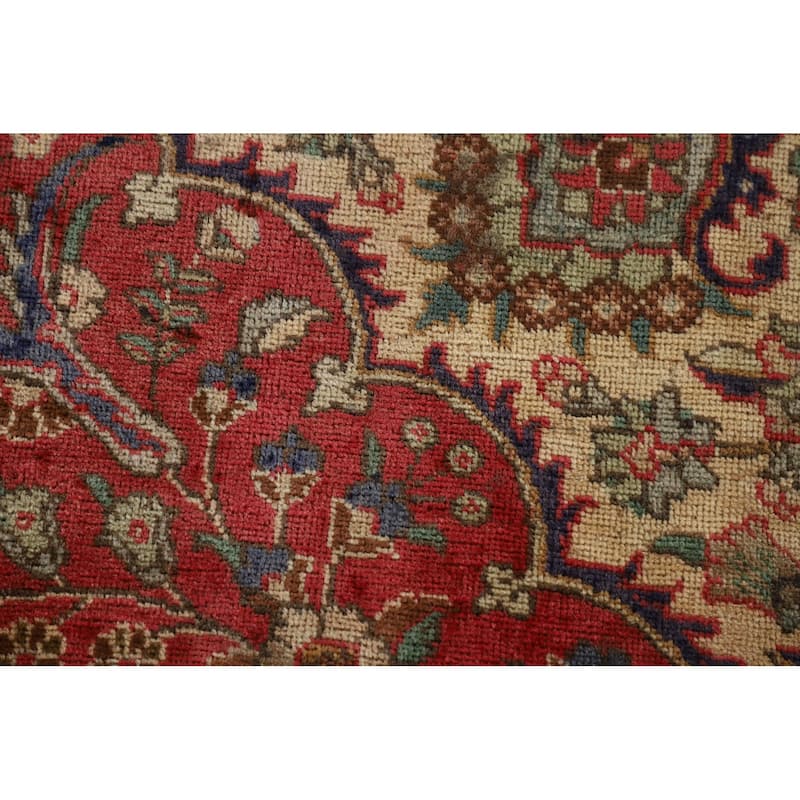Tabriz Persian Vintage Area Rug Hand-Knotted Wool Carpet - 6'8"x 9'8"