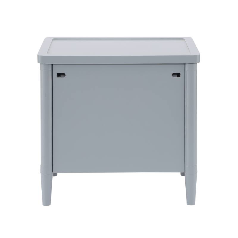 Christopher Knight Home - Modern Minimalist 23.62" Nightstand with Roller Glide Drawers & Solid Wood Legs, Versatile Home Use