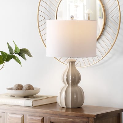 SAFAVIEH Lighting 24.5-inch Wade Ceramic Table Lamp - 14" x 14" x 24.5"