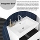 preview thumbnail 93 of 152, Floating Bathroom Vanity with Integrated Resin Top