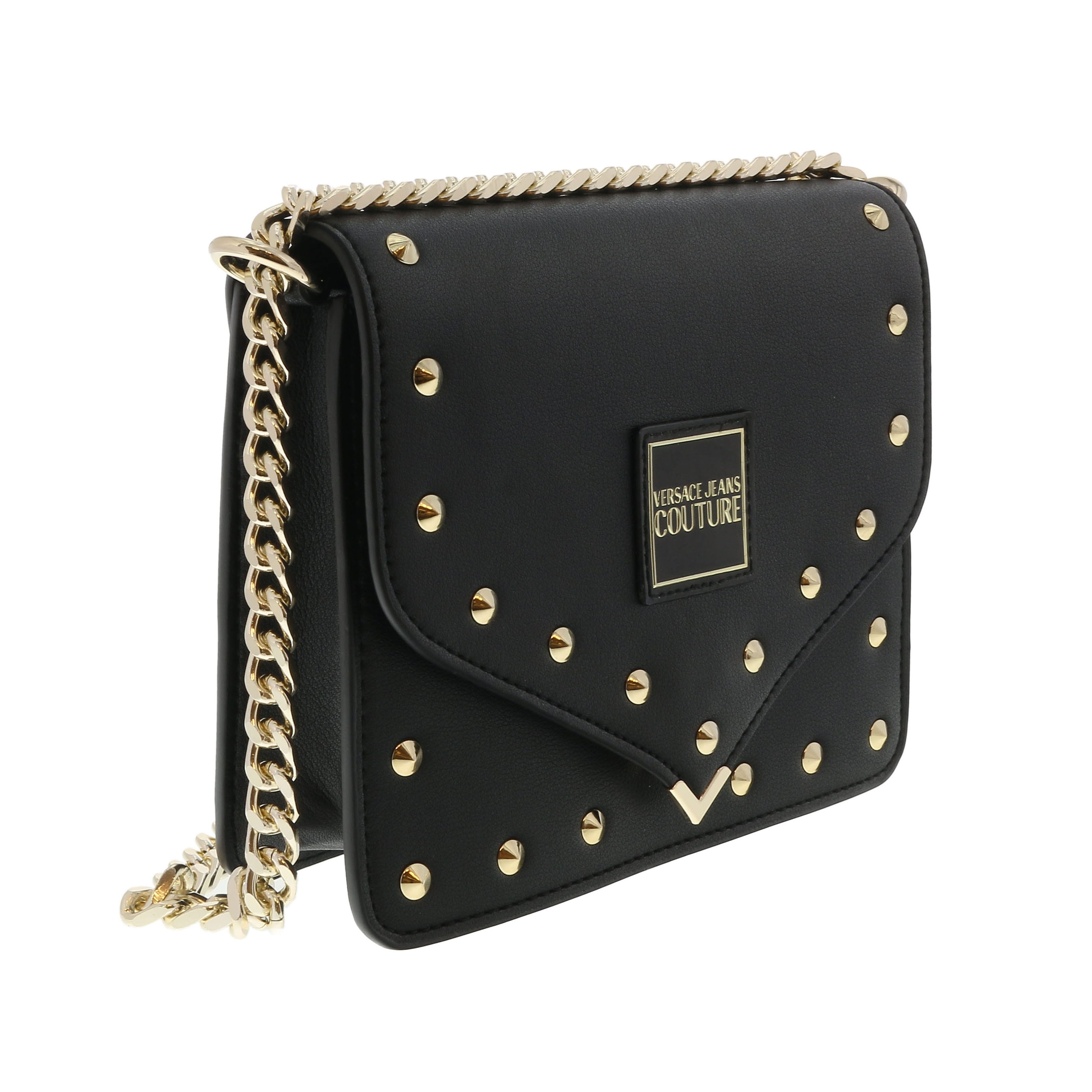 versace jeans black shoulder bag