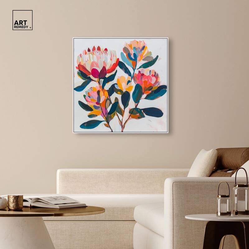 Contemporary Flora I Canvas by Art Remedy