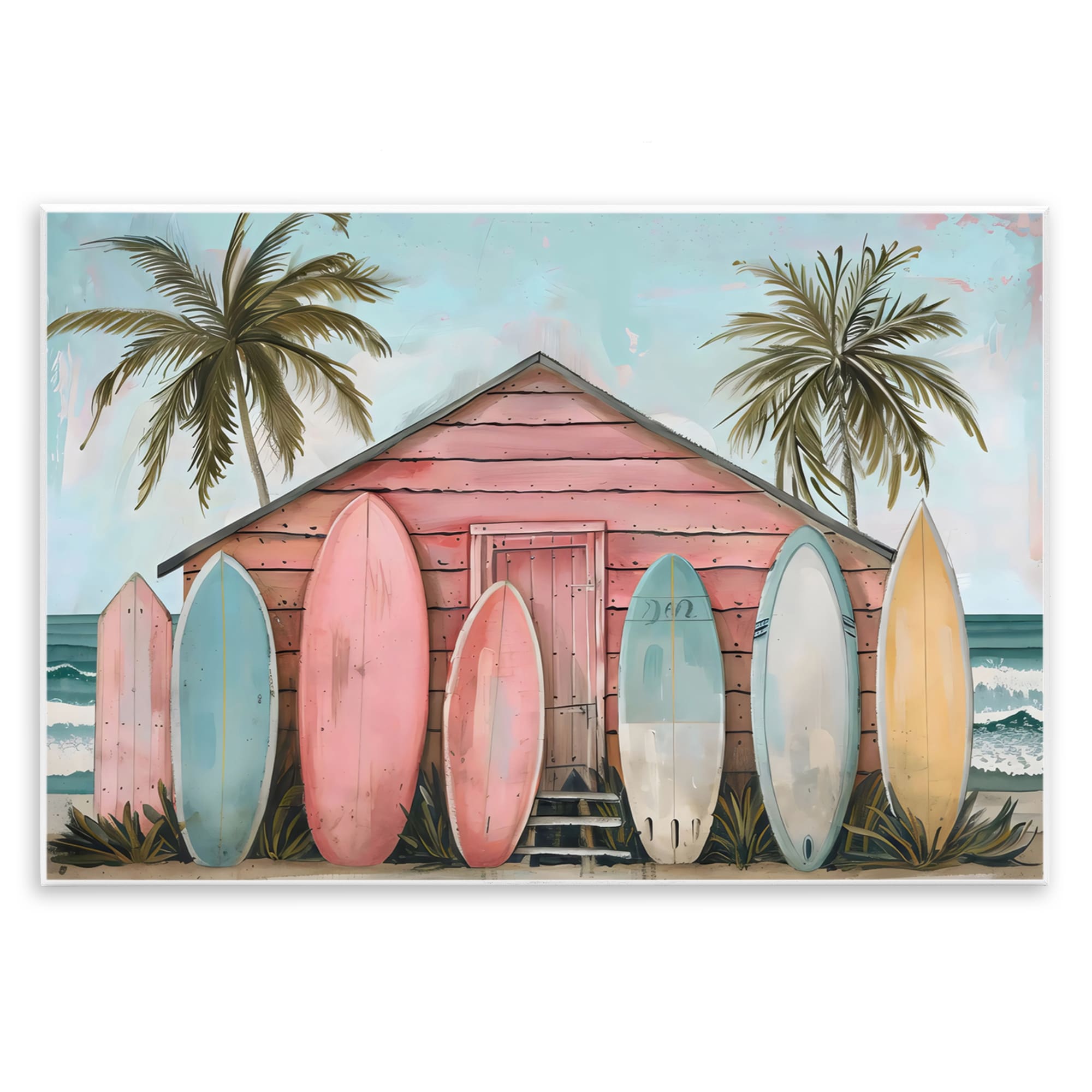 Stupell Pastel Boards Against Cabin Wall Plaque Art Design By LSR Design Studio
