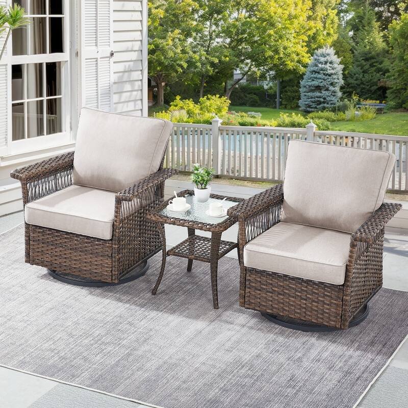 Gymojoy Patio Furniture Set with Professional Outdoor Cushions