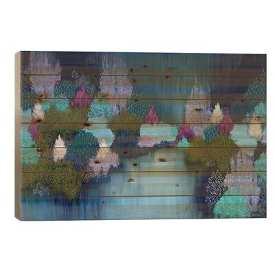 Running Wild Print On Wood by Clair Bremner - Multi-Color