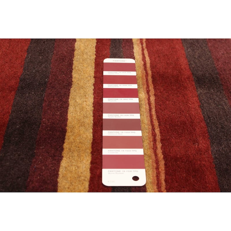 ECARPETGALLERY Hand-knotted Opulence Red Wool Rug - 3'3 x 6'7