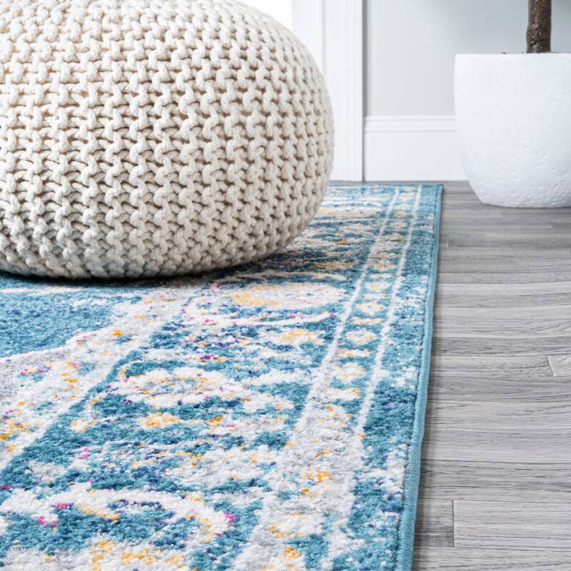 JONATHAN Y Kirman Bohemian Cottage Medallion Area Rug