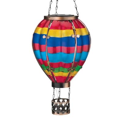 Hot Air Balloon Solar Lantern LG - Multi Stripe
