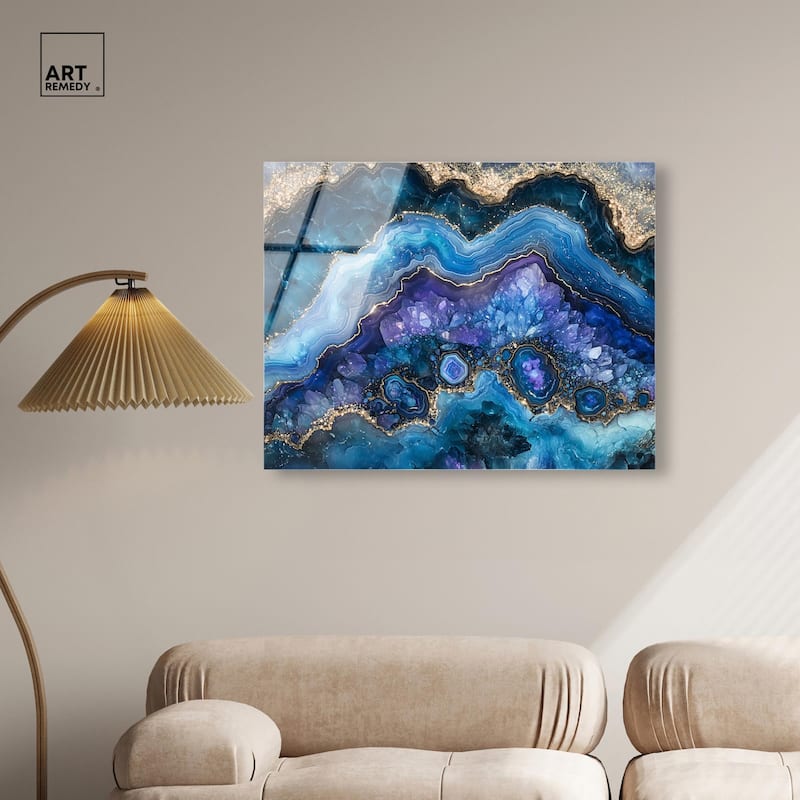 Galactic Geode II Acrylic by Art Remedy, Ready to Hang