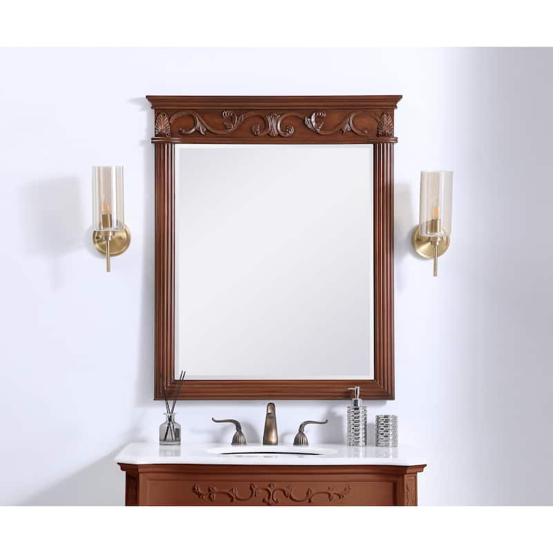 Roman 32" Teak Mirror
