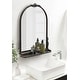 preview thumbnail 1 of 16, Kate and Laurel Myrcelle Arched Wall Mirror with Shelf