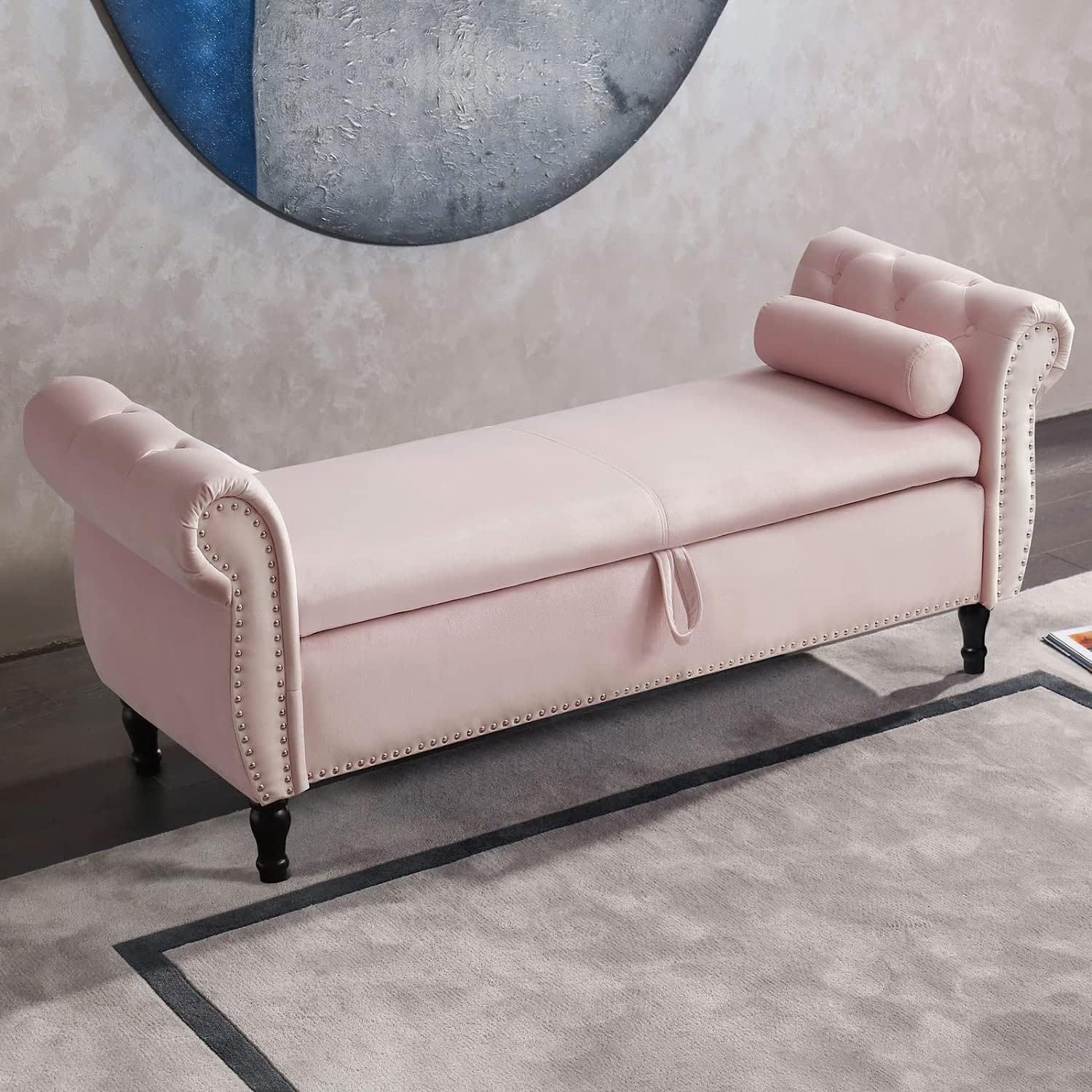 Velvet bench sale chair