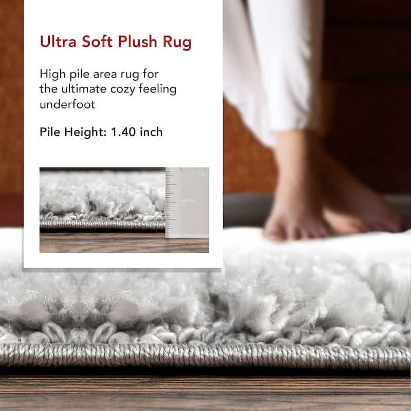 Nuloom Risette Geometric Shag Tassel Area Rug