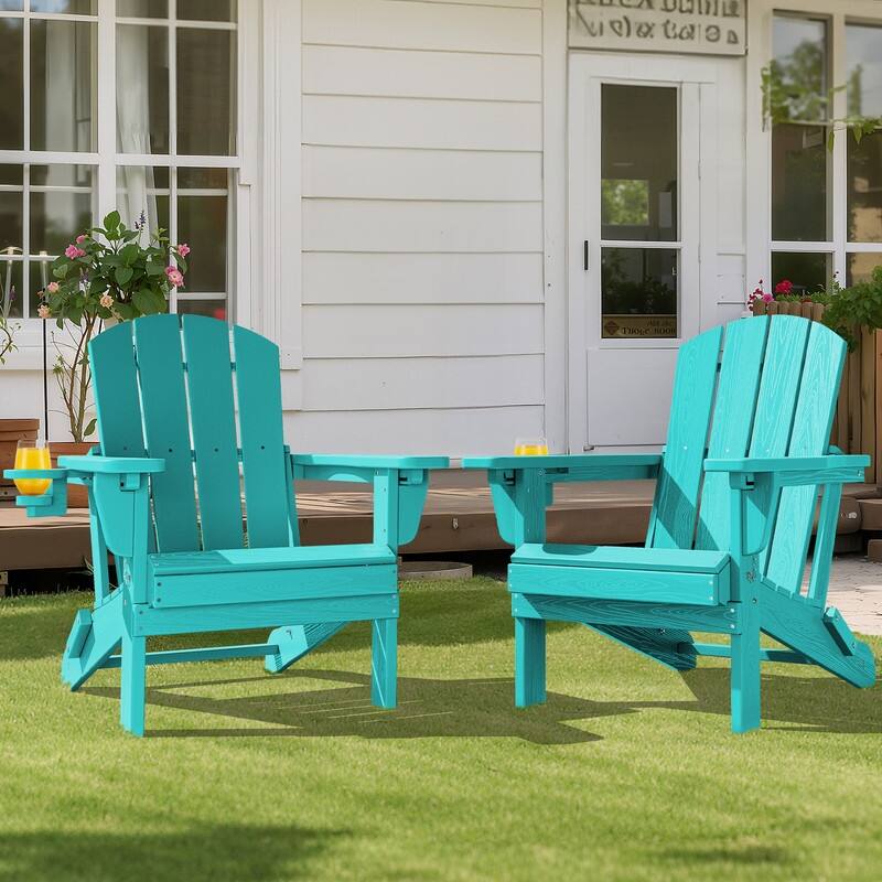 3-Position Reclining Folding Outdoor Chair – PE Wood Grain, Weather-Resistant