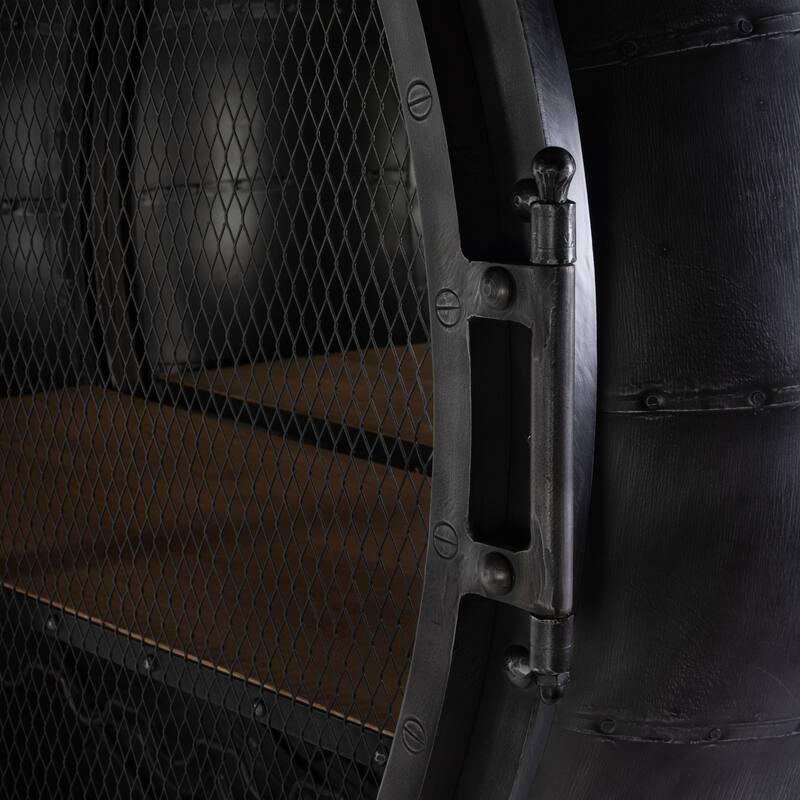 Roanoke 43 in W x 69 in. H Iron Bar Cabinet