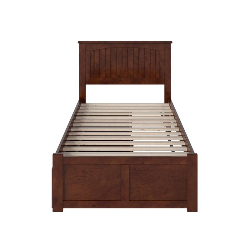 Nantucket Platform Bed with Footboard and Storage Drawers