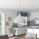 preview thumbnail 6 of 8, Modern 1-light Pendant Light White