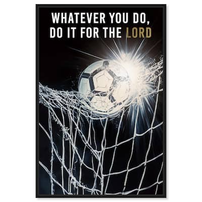 Do it for the Lord Soccer Canvas by Art Remedy