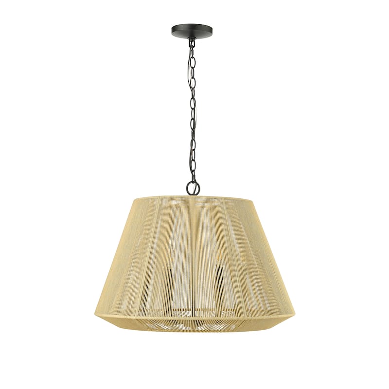 Millennium Lighting Sterling 3 Light Pendant Fixture - 15.4 Inch - Matte Black