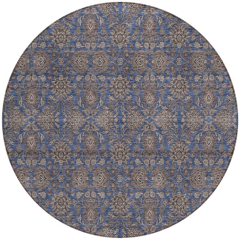 HomeRoots Floral Transitional Rectangle Outdoor Rug