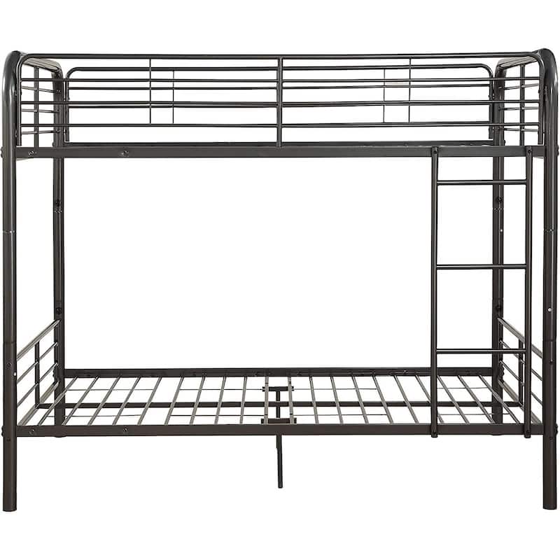 Metal Full/Full Bunk Bed, Dark Brown