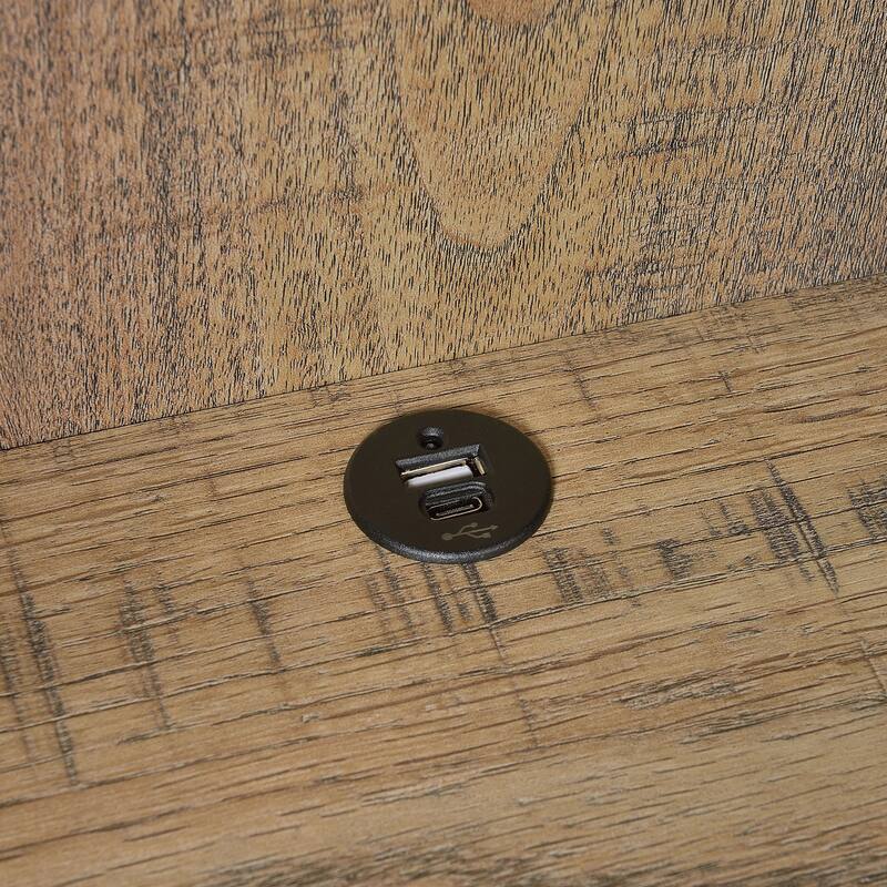 Geary 3-shelf Bookcase USB and Lockable Drawer