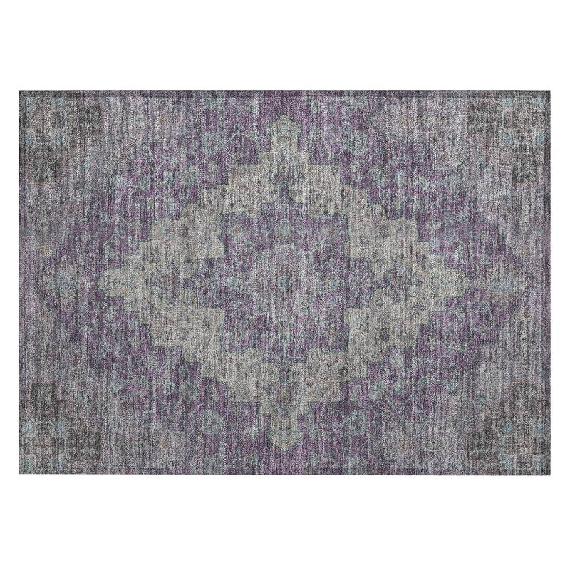 Machine Washable Indoor/ Outdoor Traditional Karachy Chantille Rug