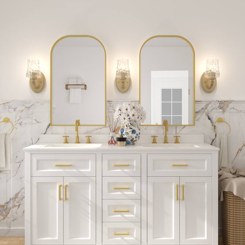 Acroma Modern Bathroom Vanity Light Art Glass Wall Sconce