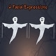 preview thumbnail 1 of 2, Halloween Tree Wrap Ghost Decoration, 2 Pack 50" Halloween Cute Ghost