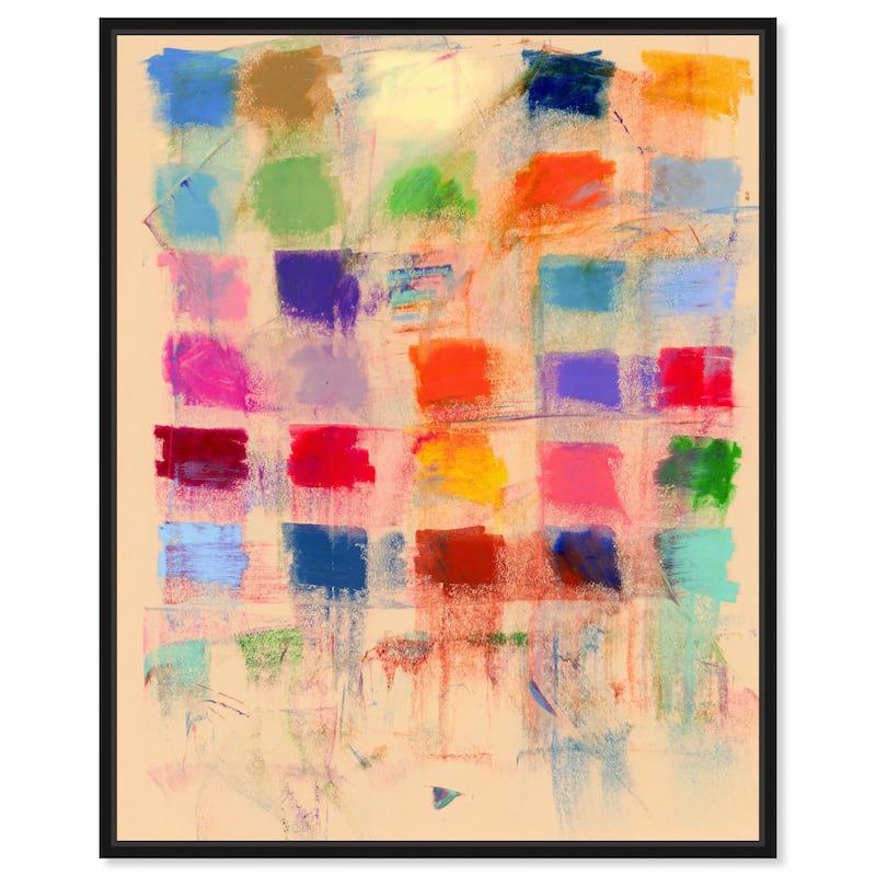 Color Blocks Canvas by Art Remedy - Black - 20" x 24"